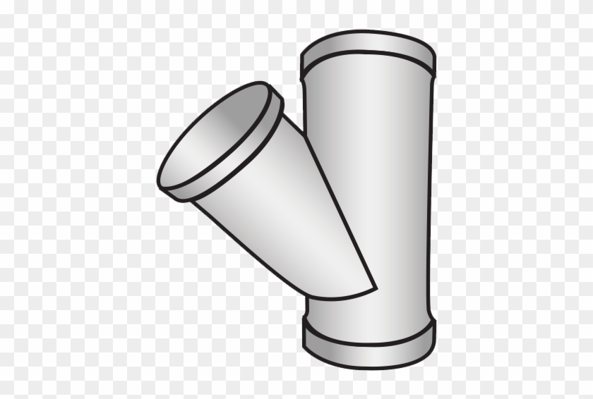 Pvc 45° Wye Lateral For Joining Common Ductwork In - Pipe #618490