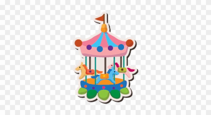 Cartoon Playground Stickers - Paardenmolen Cartoon #619897