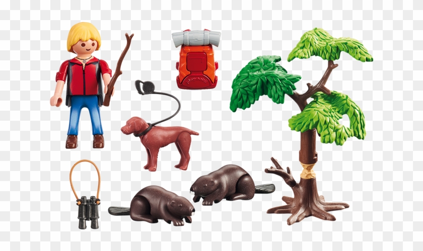 Playmobil 5562 Adventure Tree House Beavers With Backpacker #620641