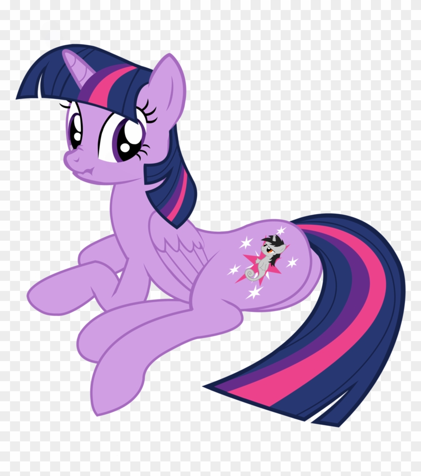 Greyflake Resting On Twilight's Flank By Cutesieart - Twilight Sparkle Flank #620845