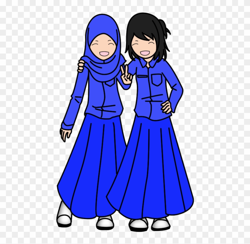 Itu Saja Yang Sempat Buat Utk Adik2 Yg Nak Stat Sekolah - Budak Perempuan Sekolah Cartoon Pengawas Pusat Sumber #622203