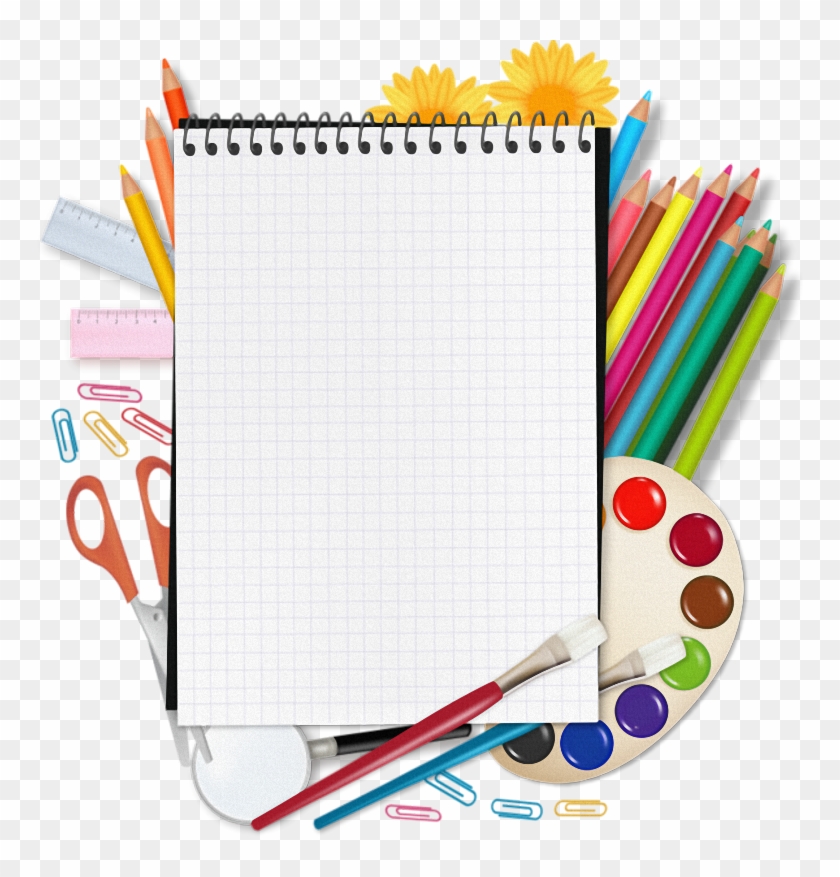 Set Of Back To School Elements Background Vector - Back To School Vector #622603