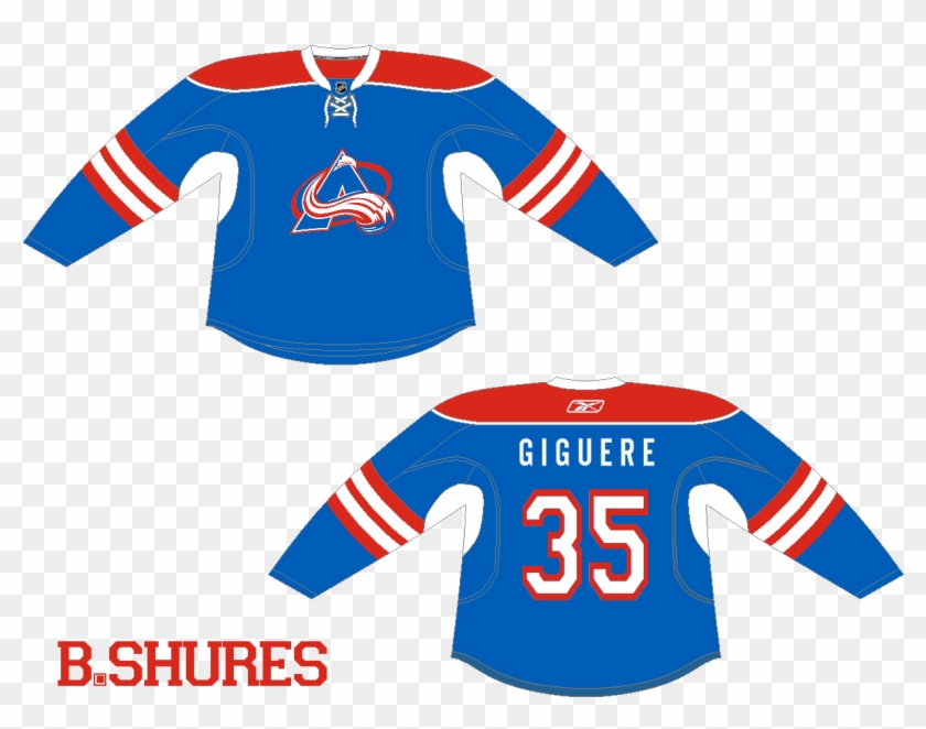 The Avs 3rd Jersey In The Nordiques Colours - Sports Jersey #623590
