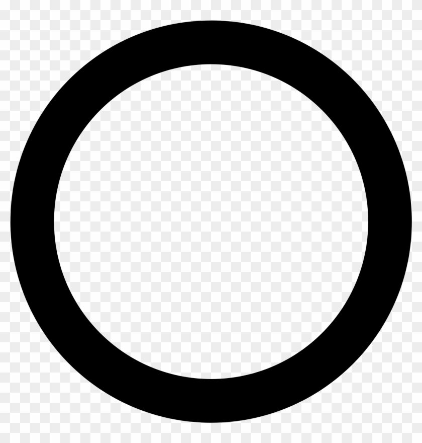 Letter O Png - Black And White Circle Png #624067