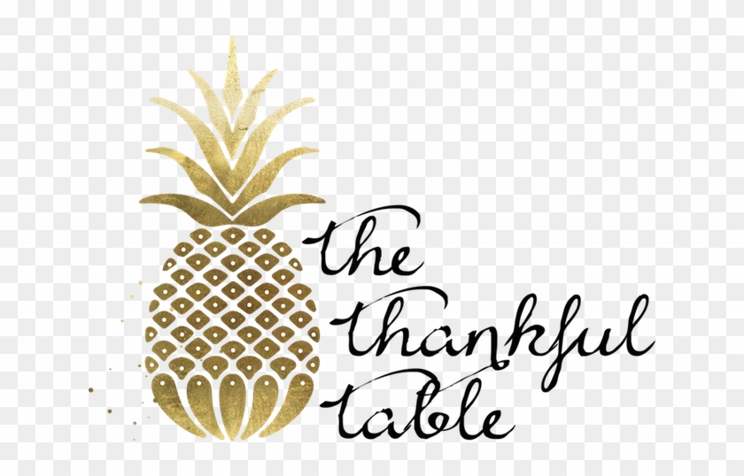 The Thankful Table - Pineapple Art Vector #624788