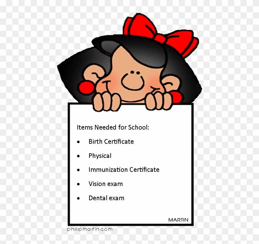 Student Enrollment Information - Cartoon #625897