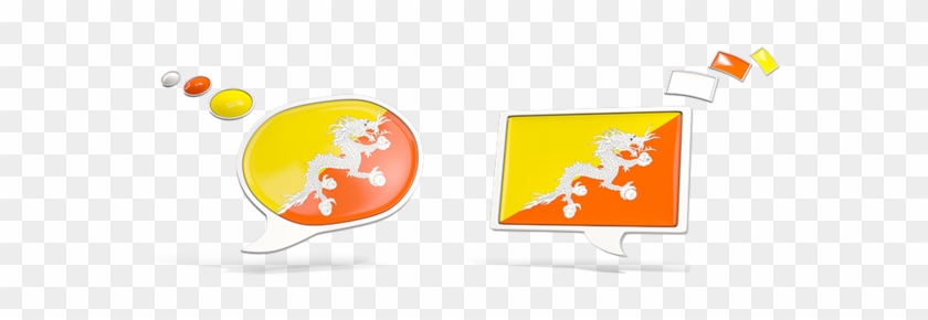 Illustration Of Flag Of Bhutan - Bhutan Flag #626122