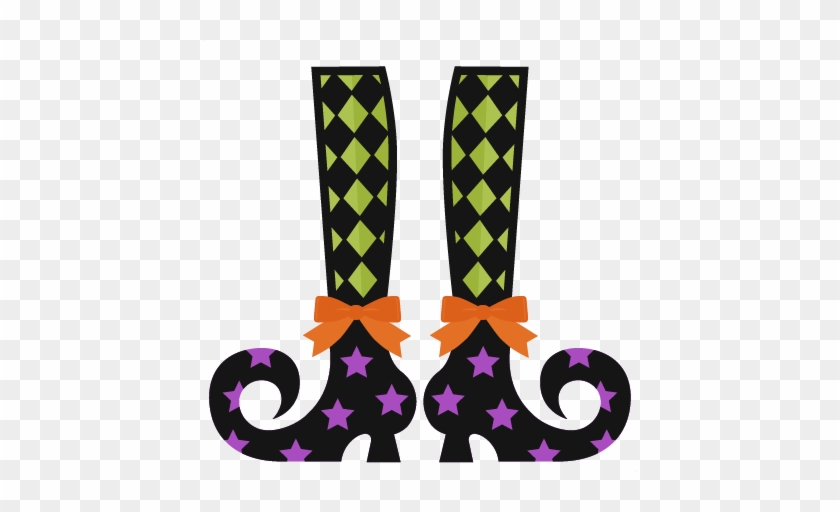 Witch Shoes Svg Scrapbook Cut File Cute Clipart Files - Witch Legs Clipart Png #626153
