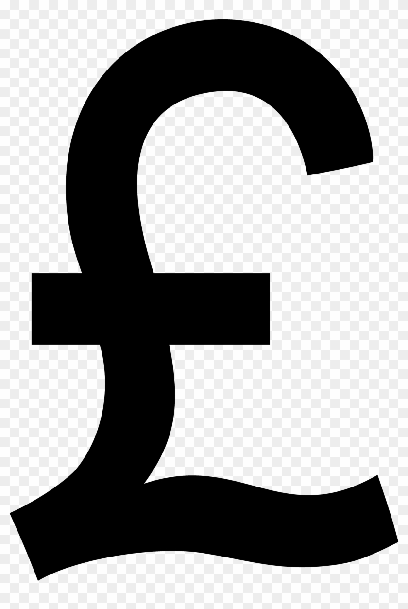 Black Pound Sterling Symbol - Black Pound Sign #626310