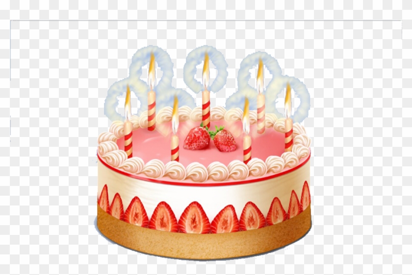 Birthday Cake Strawberry Cream Cake Clip Art - 360 Degree Cake Turntable Rotating Cake Stand Pedestal #626529