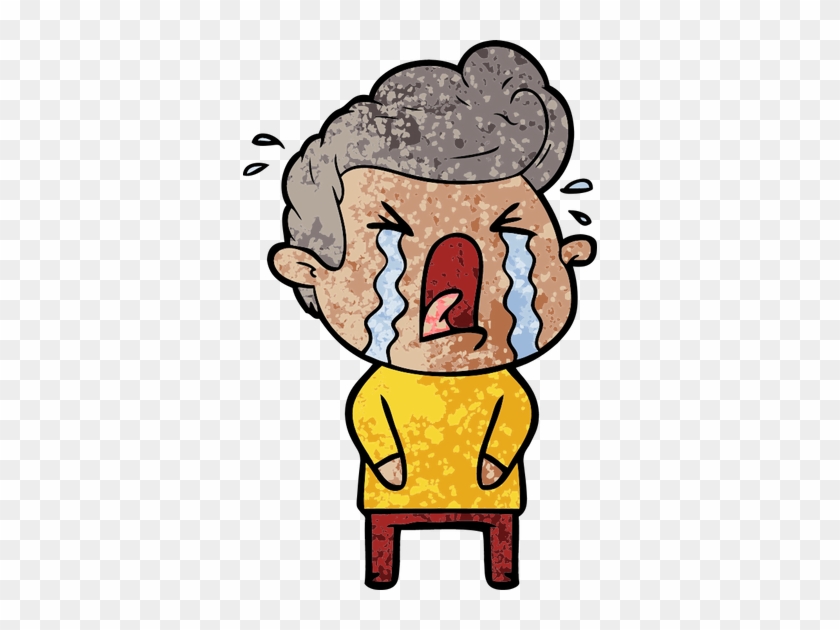 Cartoon Crying Man - Cartoon #626652