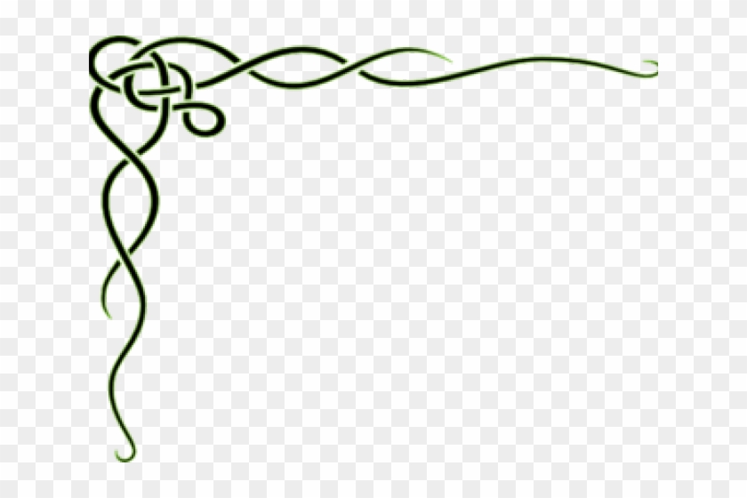 Curl Clipart Western - Black Swirl Border Transparent #626836
