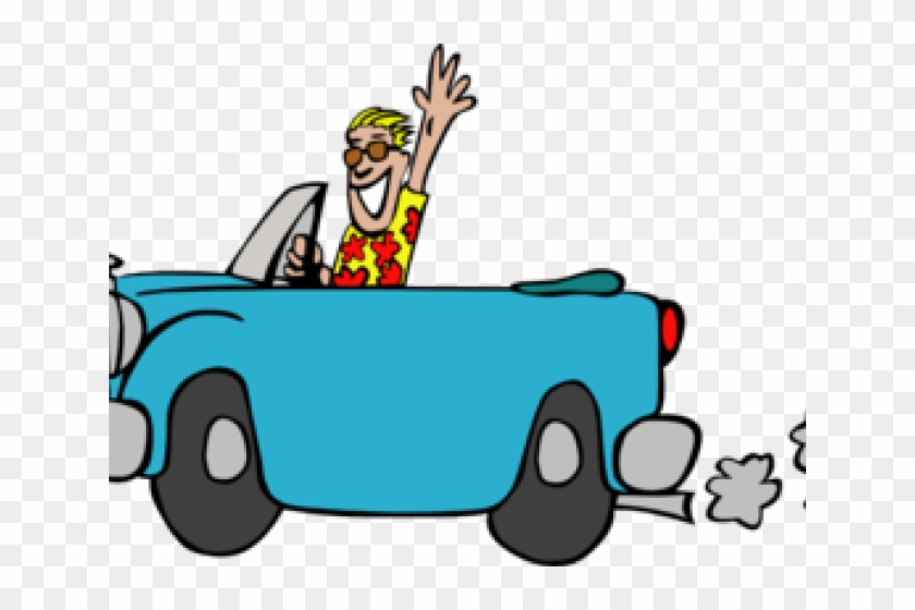 Driving Clipart Test Drive - 3drose 8 X 8 X 0 25 Inches Happy Retirement With Car #627009