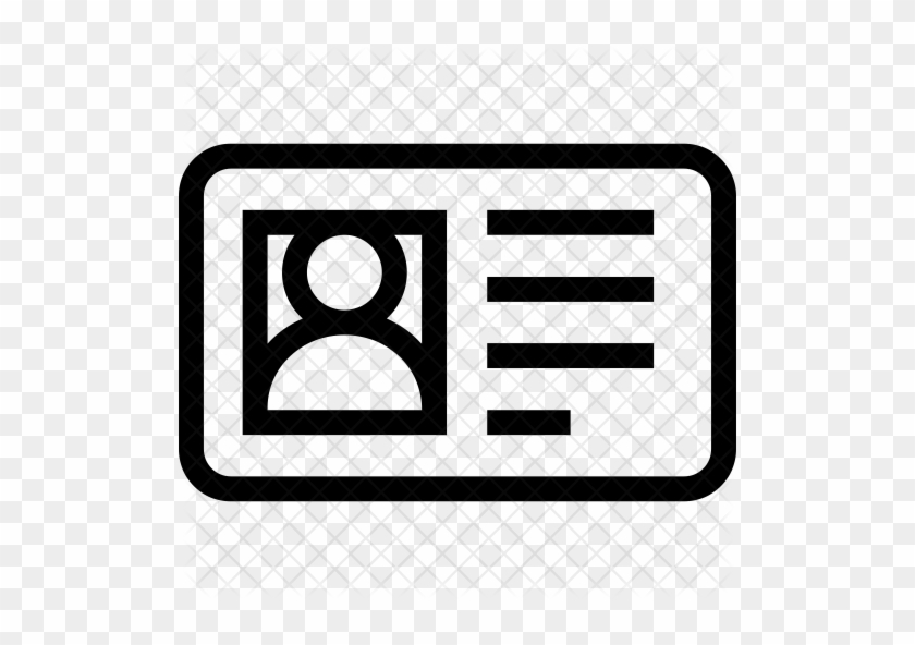 Select License - Driver's License Icon White Png #627035