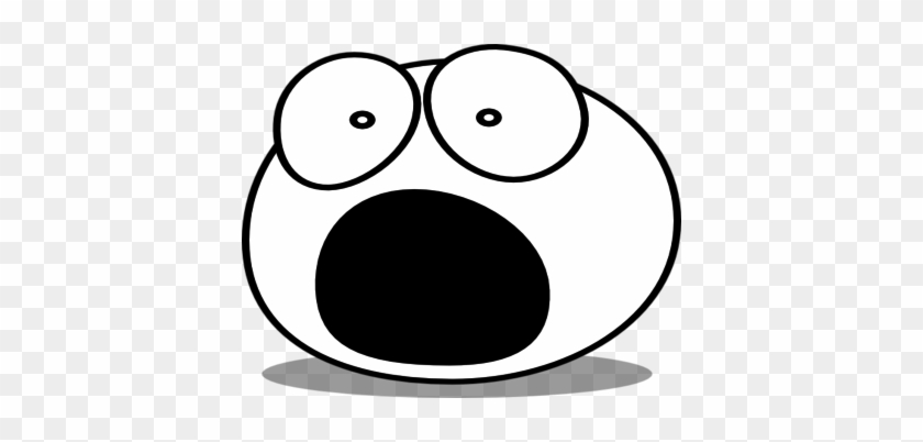 Coloring Trend Thumbnail Size Buddy Clips Cooties Frightened - Scared Face Clip Art Black And White #629181