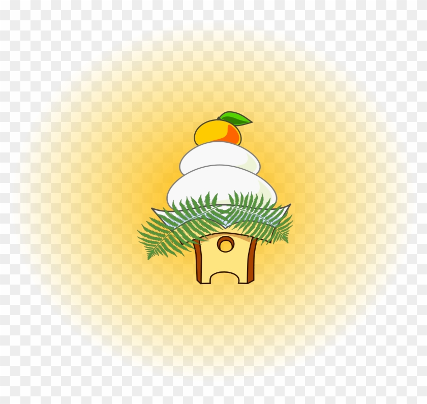 Similar Clip Art - Kagami Mochi Clipart #629362