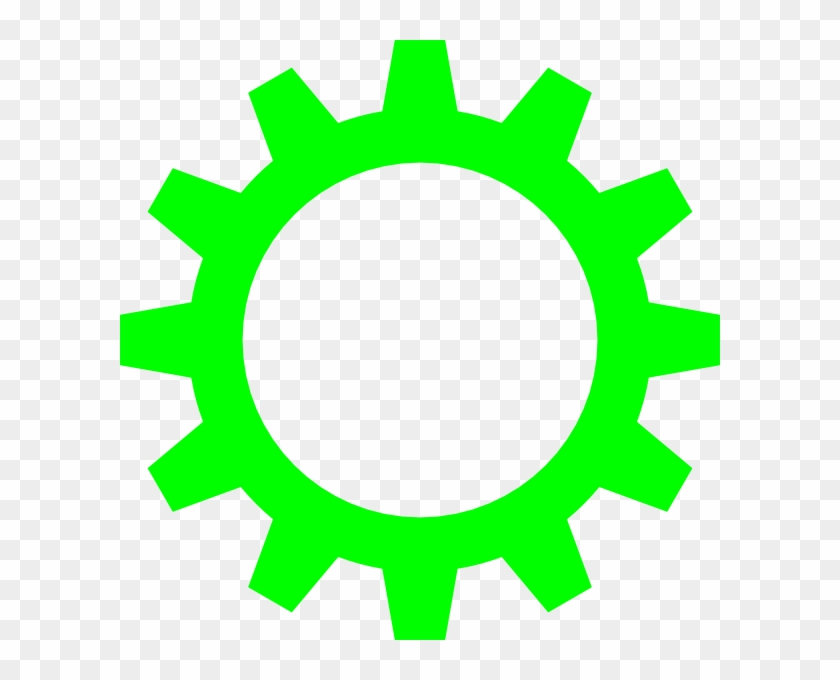 Lime Green Cogwheel Clip Art At Clker Vector - Switch Words For Clear Skin #630435