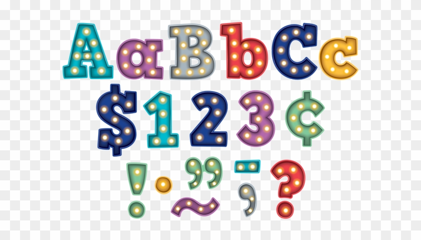 Marquee Bold Block 4" Letters Combo Pack - Teacher Created Resources Tcr5866 Marquee Bold Block #630686