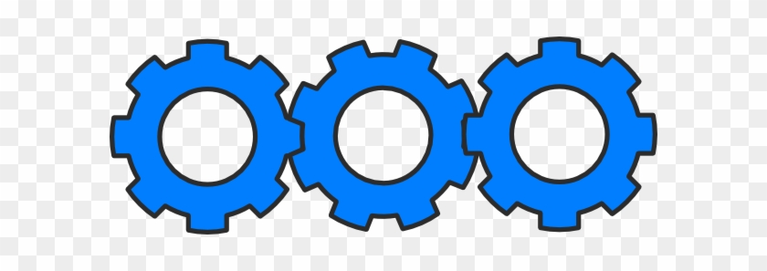 Blue Cog Clip Art #630917