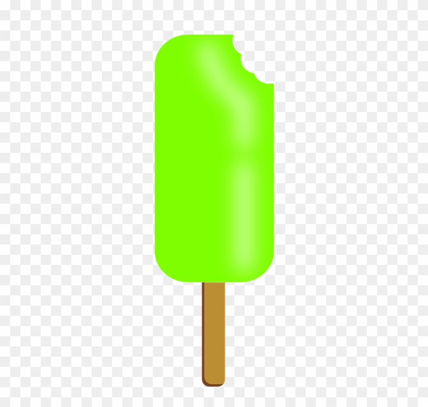 Popsicle, Green, Food, Ice, Lime, Summer, Eat, Dessert - Paleta De Helado Verde #631384