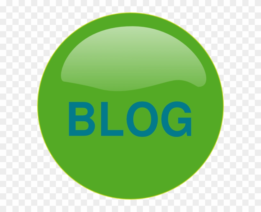 Blog Button Green Blue Clip Art At Clker - Blue #631408