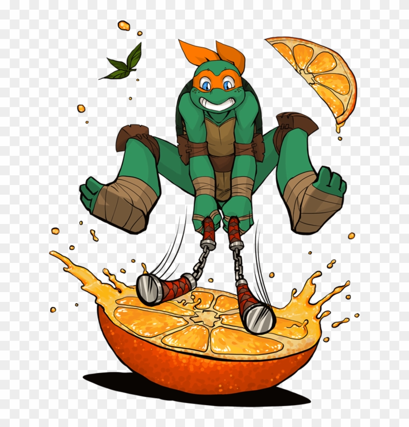 Tmnt Mikey Images Orange Bandana Hd Wallpaper And Background - Michaelangelo #631575
