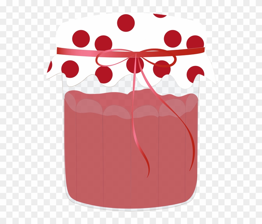 Pot, Vector, Jam, Strawberry, Red, Dessert, Food - Potes Vetor Png #632615