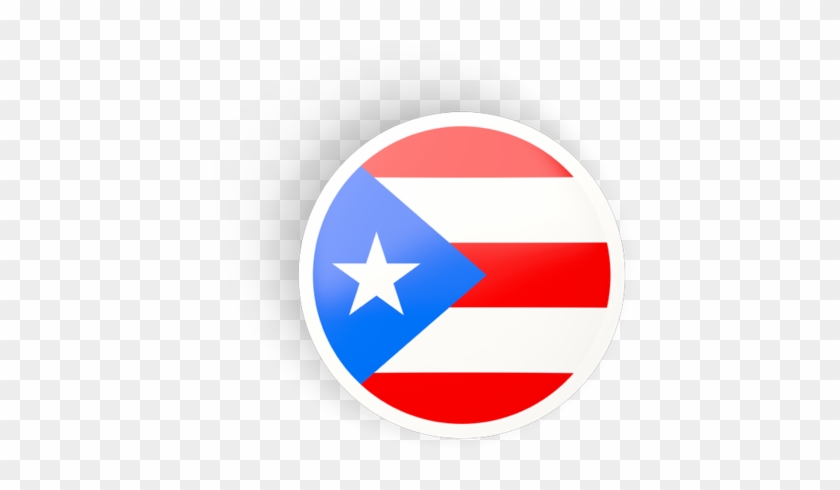 Illustration Of Flag Of Puerto Rico - Puerto Rican Flag Circle #632660