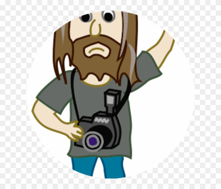 Hall Of Science Clipart - Hippy Photographer 1 Inch / 25mm Pin Button Badge Camera #112754
