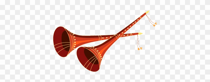 Indian Wedding Clipart Colour Png - Shehnai Clipart #113220