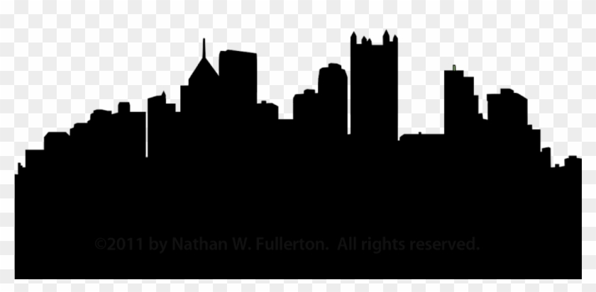 Pittsburgh Skyline Silhouette Dpi Free Images - Pittsburgh Skyline Silhouette Png #113399
