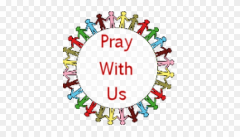 Prayer Service - People Holding Hands Around The World Black #113714