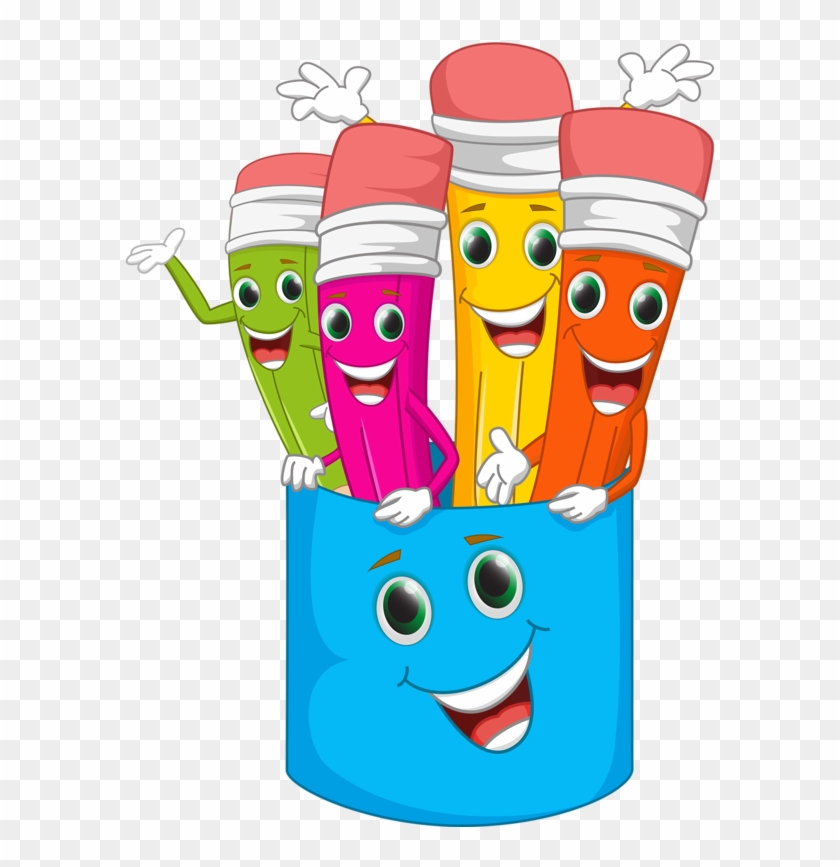 Cute Clip Art - Funny Cartoon Pencil #114326