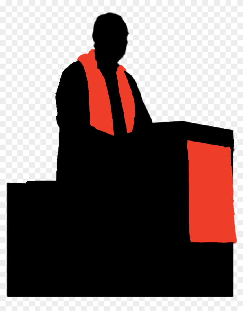 Preacher Silhouette Clipart Collection - Silhouette Preacher Transparent #115074