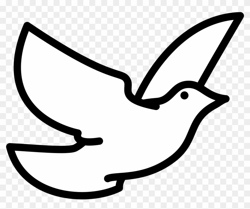 Dove Cliparts - Bird Clipart Black And White #115117
