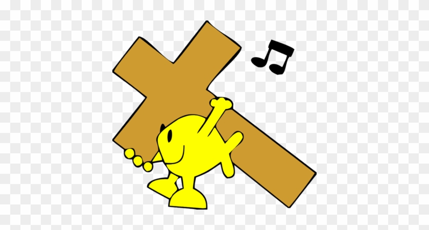 Christian Fish Carrying Cross - 三角形 #115319