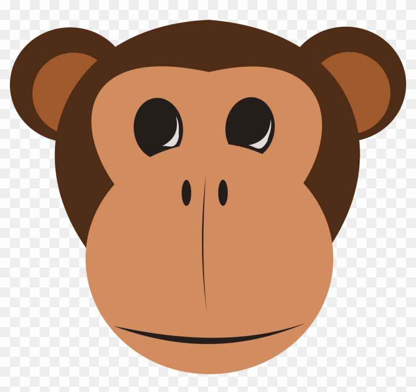 Illustration Of A Cartoon Monkey - Monkey Face Clipart #115959