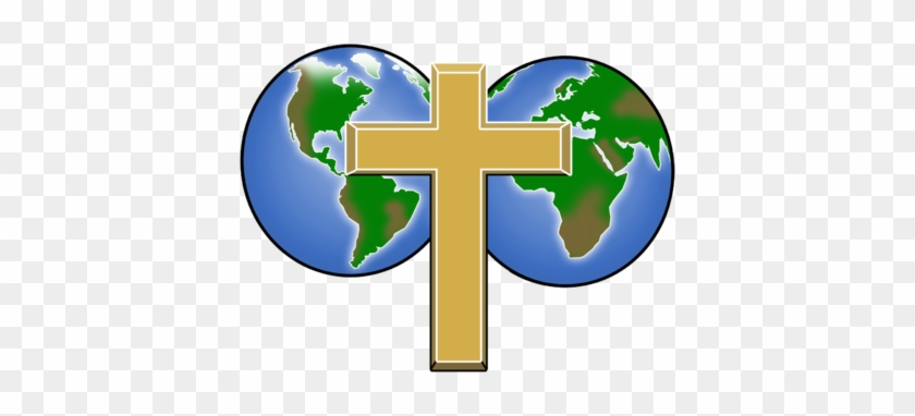 Cross Globe Clipart - World Globe With A Cross #117663