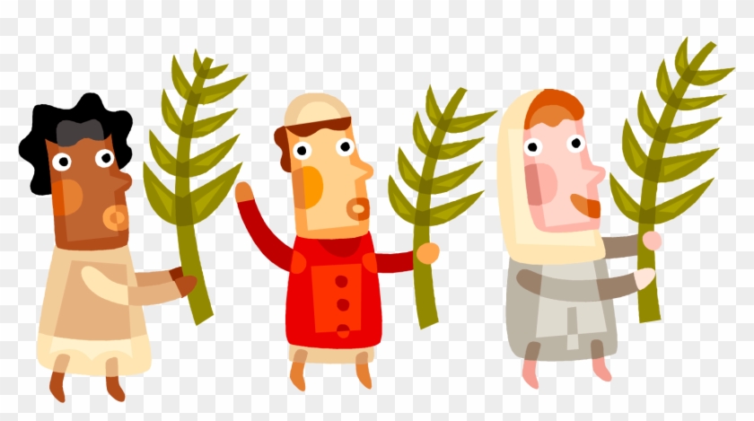 They Waved Their Branches In The Air And Shouted “hosanna - Palm Sunday Clip Art #117701