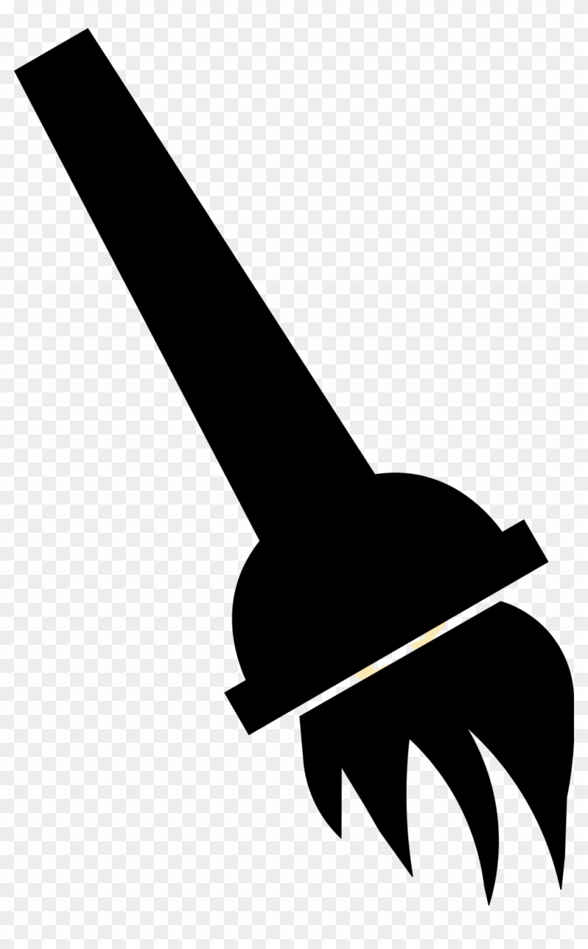 Open - Upside Down Torch Clipart #118158