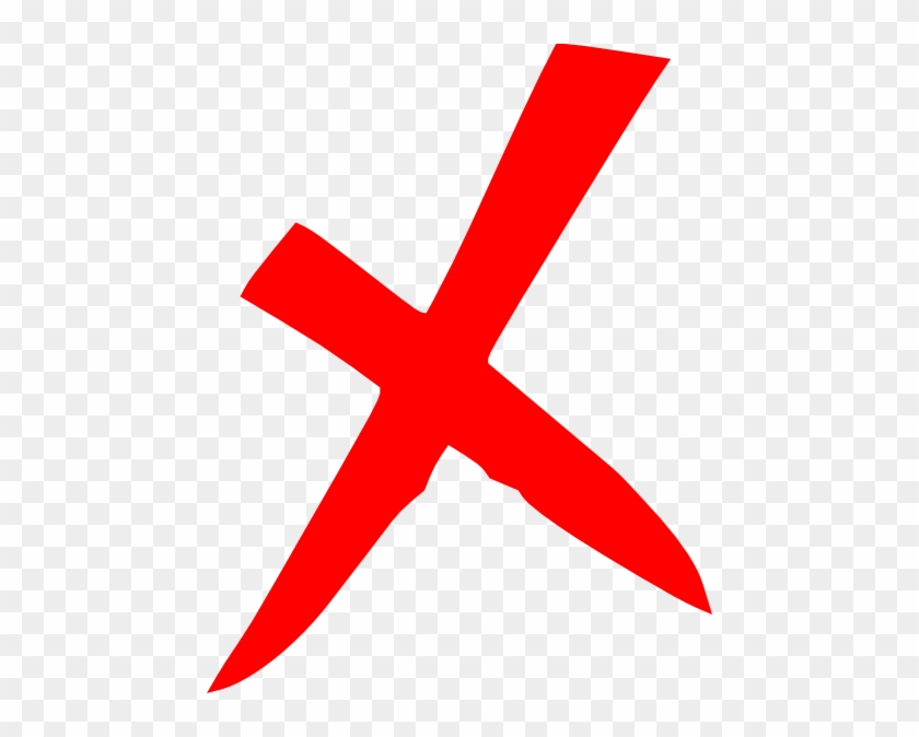 Red X Clipart Red X Icon Clip Art At Clker Vector Clip - X Clipart #118924