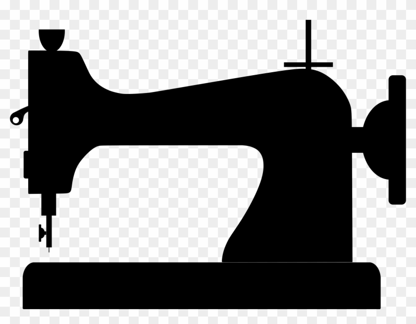 Clipart Sewing Machine Silhouette Rh Openclipart Org - Sewing Machine Silhouette #119092