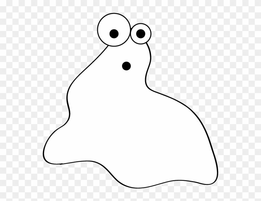 Ghost Blob Clip Art - Blob Black And White #119639