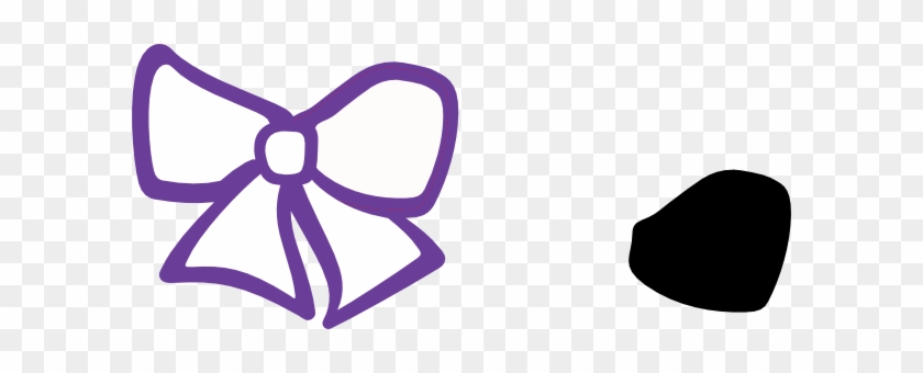 Hair Bow Purple Clip Art - Hair Bow Clip Art #119771