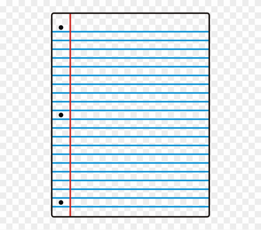Lined Paper Lined Paper Notebook Paper Clipart - Sheet Of Notebook Paper #119842