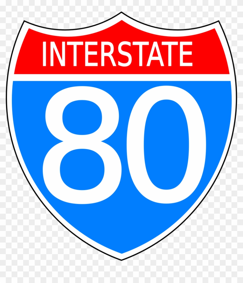 Interstate Highway Sign Svg Vector File, Vector Clip - Interstate Highway Sign #120184