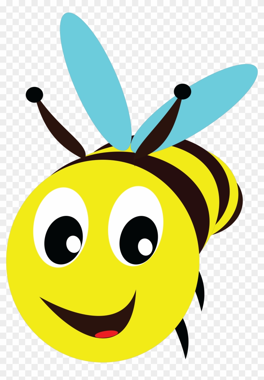 Free Clipart Of A Bee - Bee Head Clipart #120555