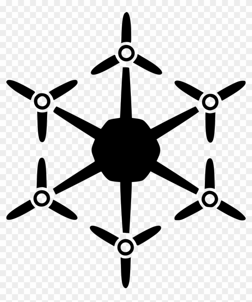 Flying Drone Radio Control Uav Hexacopter Hex Copter - Hexacopter Vector #634411