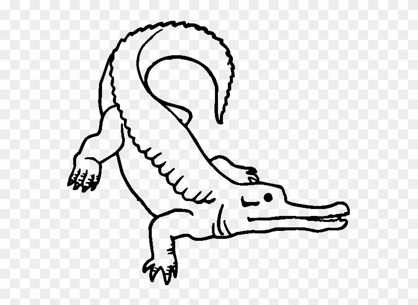 Surungen-6 - Outline Of A Crocodile #634779