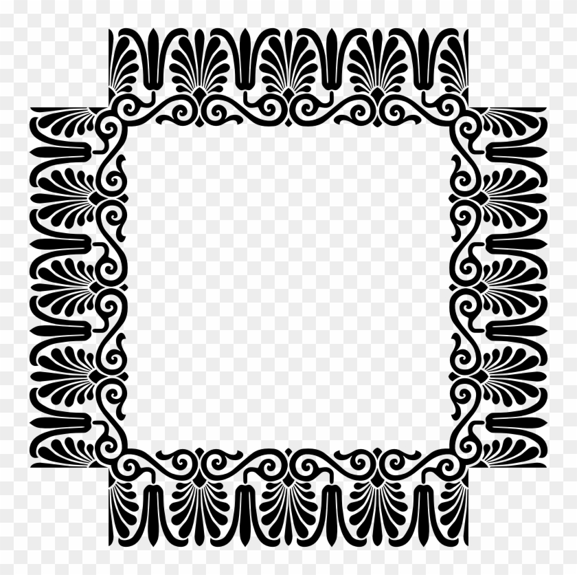 Log Frame Clip Art Download - Victorian Ornament #634978